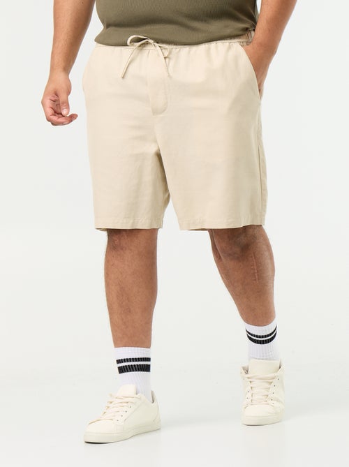 Bermudas de linho misto - Kiabi