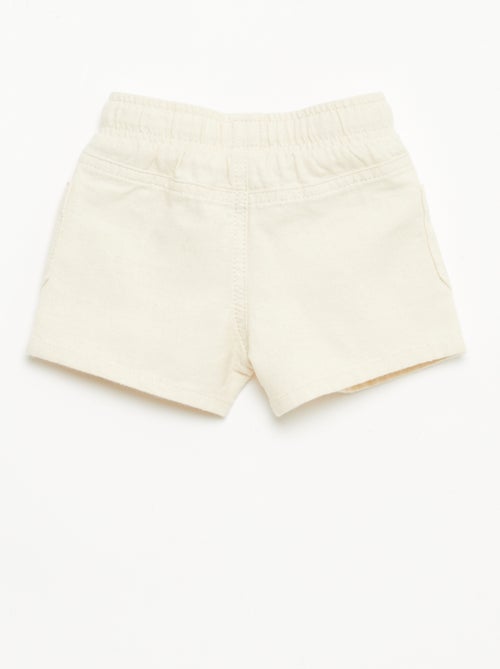 Bermudas de linho misto - Kiabi