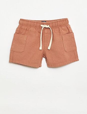 Bermudas de linho misto