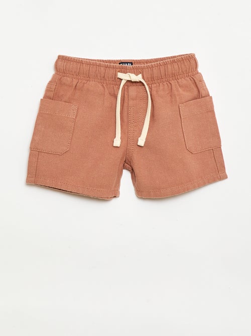 Bermudas de linho misto - Kiabi