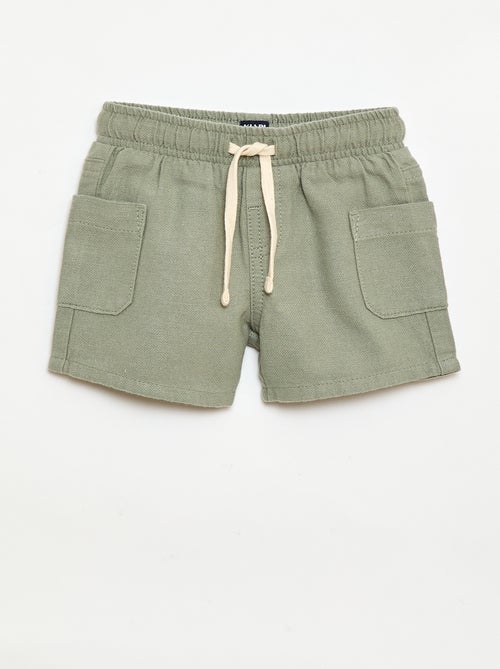 Bermudas de linho misto - Kiabi