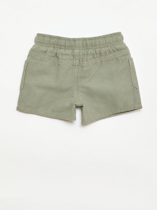 Bermudas de linho misto - Kiabi