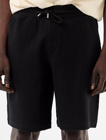 Bermudas de malha pesada lisas