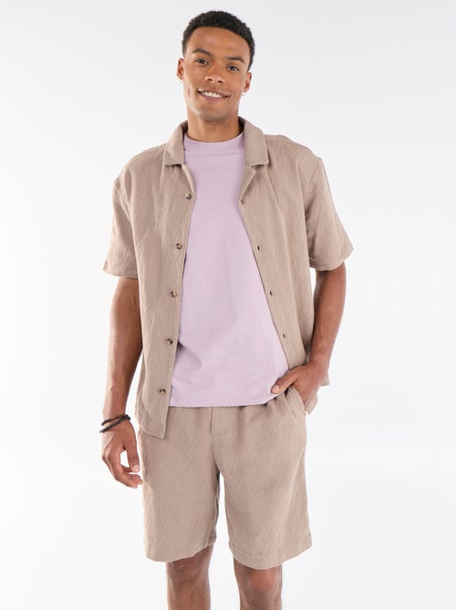 Bermudas de moletão leve - Kiabi