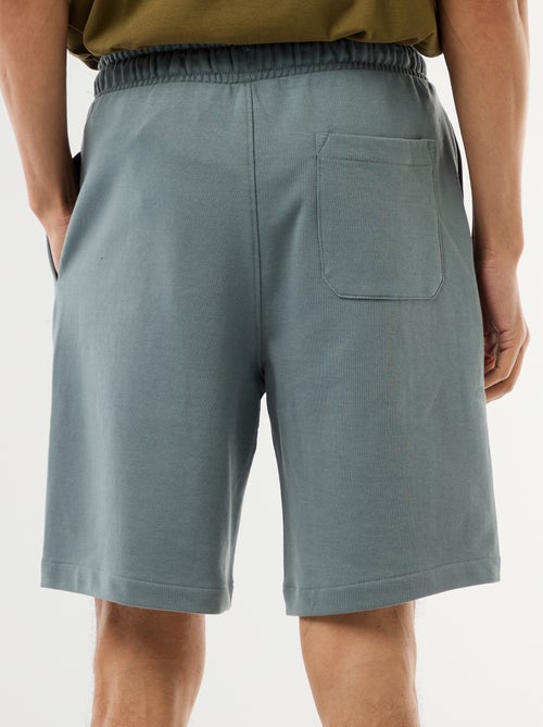 Bermudas de moletom leve liso - Kiabi
