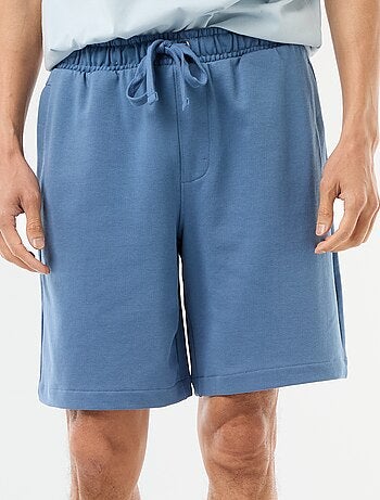 Bermudas de moletom leve liso