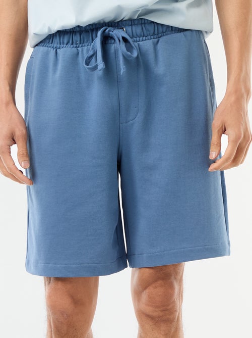 Bermudas de moletom leve liso - Kiabi
