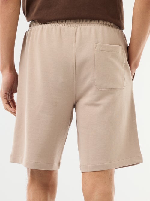 Bermudas de moletom leve liso - Kiabi