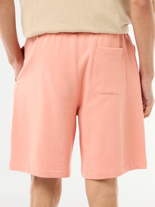 Bermudas de moletom leve liso - Kiabi