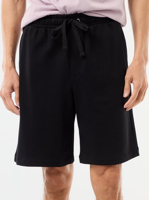 Bermudas de moletom leve liso - Kiabi