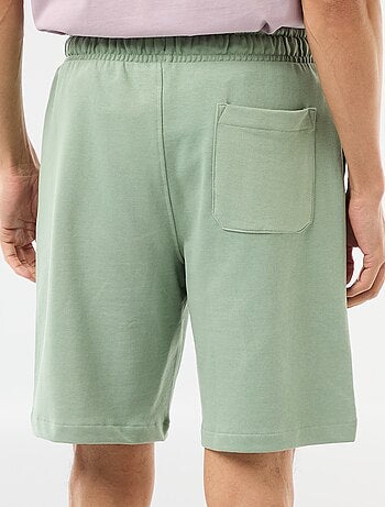 Bermudas de moletom leve liso