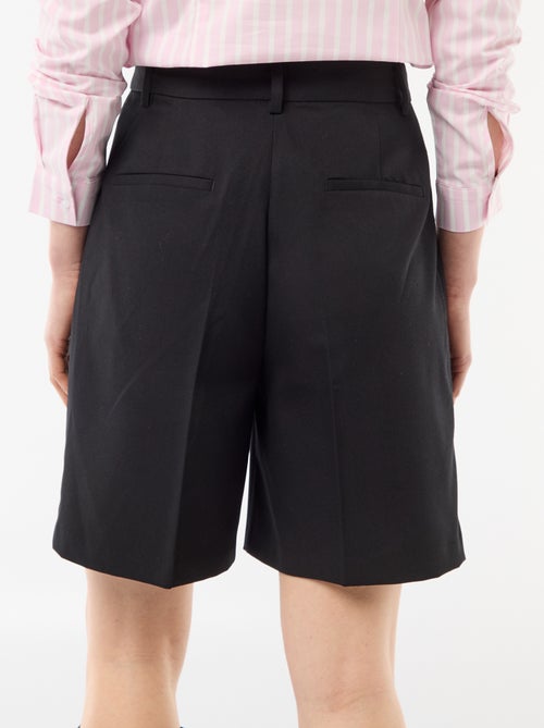 Bermudas de pinças de cintura subida - Kiabi