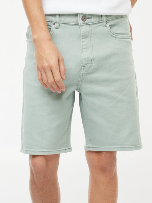 Bermudas de sarja com 5 bolsos - Kiabi Bermudas de sarja com 5 bolsos - Kiabi