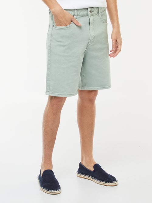 Bermudas de sarja com 5 bolsos - Kiabi Bermudas de sarja com 5 bolsos - Kiabi