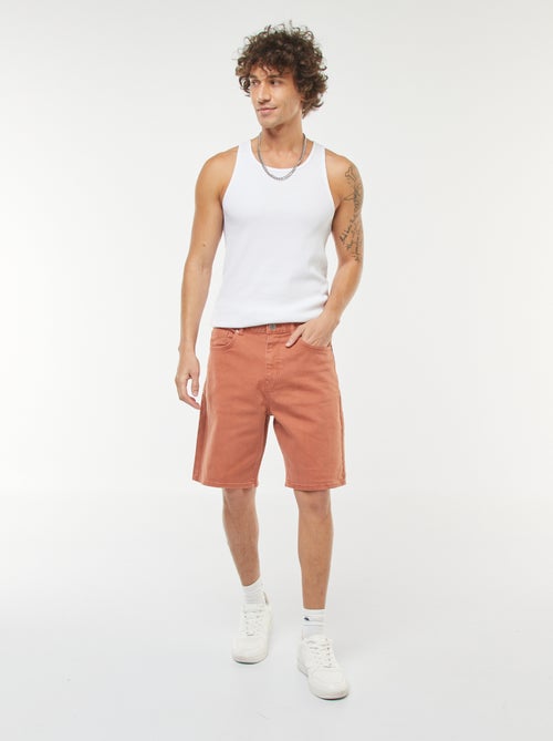 Bermudas de sarja com 5 bolsos - Kiabi