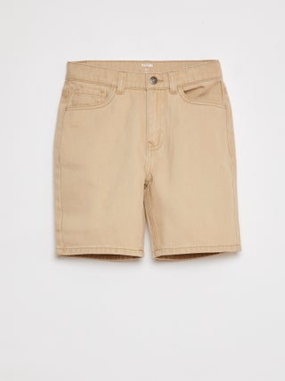 Bermudas de sarja com corte loose