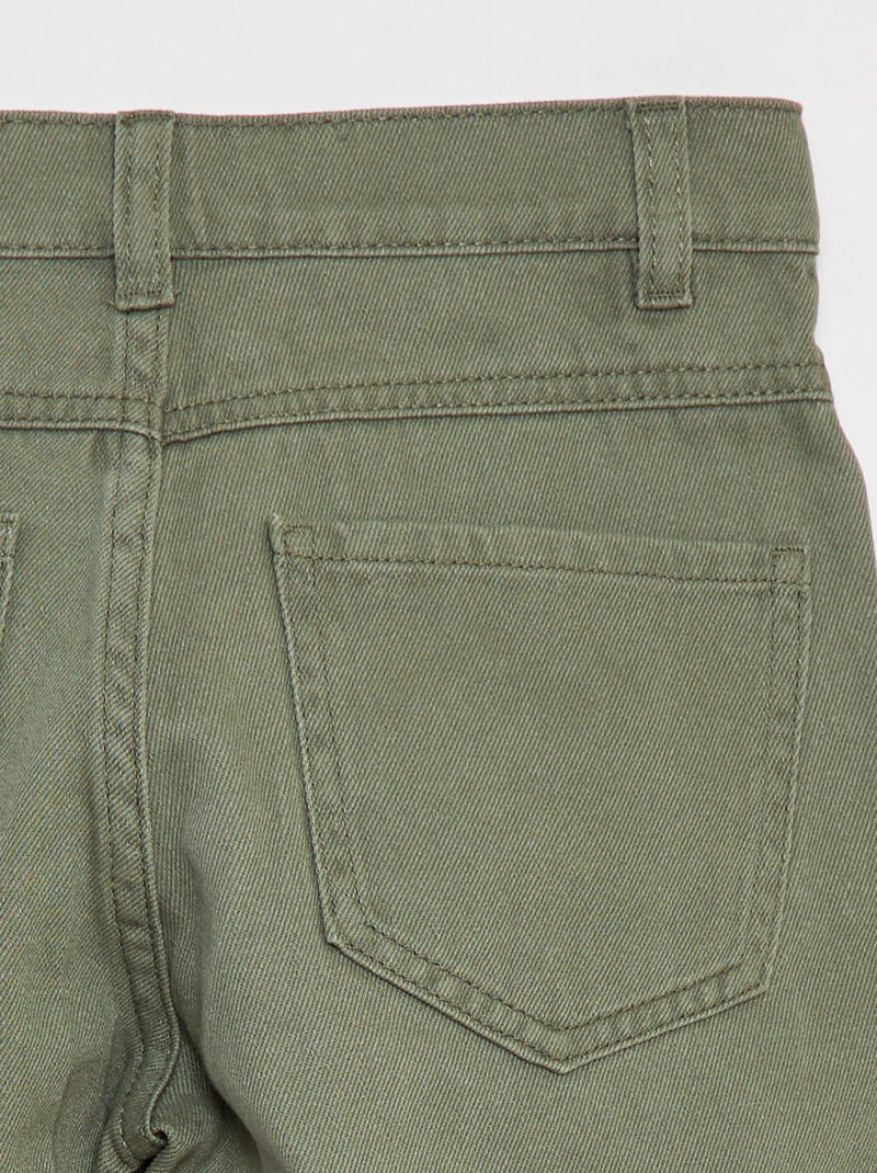 Bermudas de sarja com corte loose VERDE - Kiabi