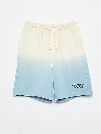 Bermudas em felpa tie-dye