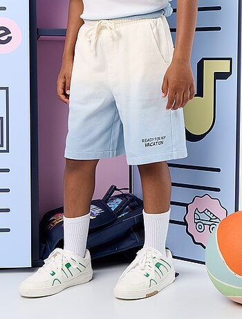 Bermudas em felpa tie-dye