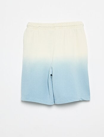 Bermudas em felpa tie-dye
