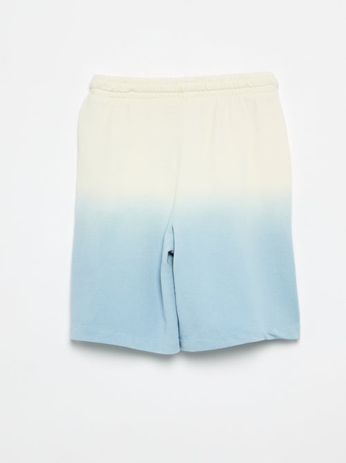 Bermudas em felpa tie-dye - Kiabi