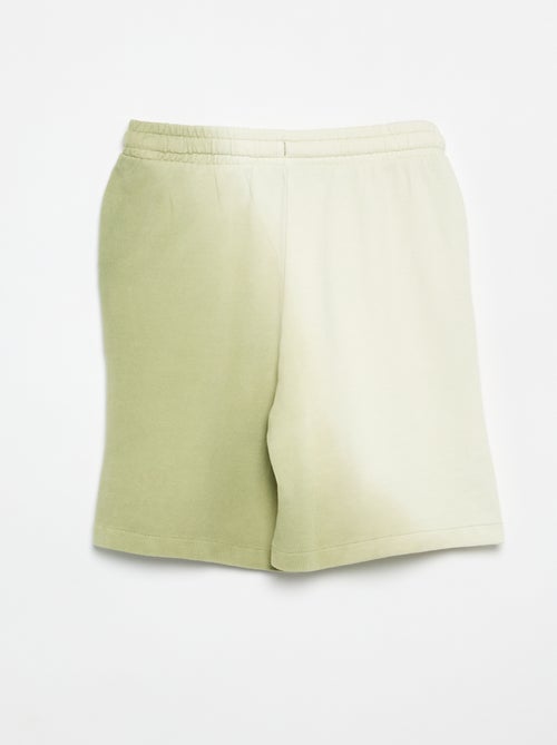Bermudas em felpa tie-dye - Kiabi