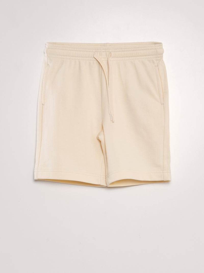 Bermudas em french terry BRANCO - Kiabi