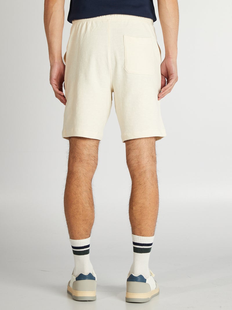 Bermudas em french terry BRANCO - Kiabi