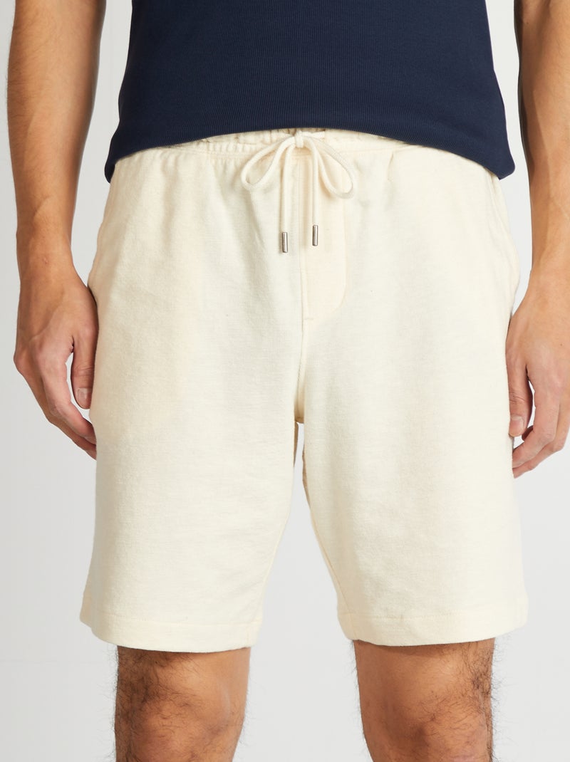Bermudas em french terry BRANCO - Kiabi