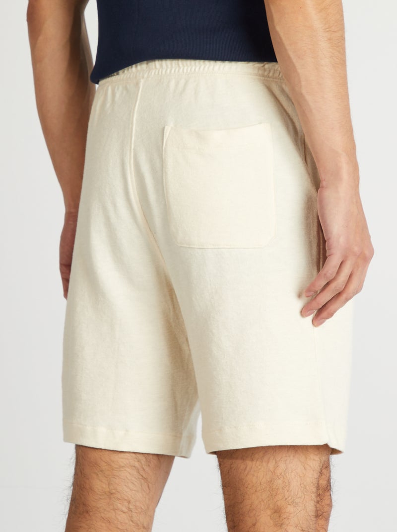 Bermudas em french terry BRANCO - Kiabi