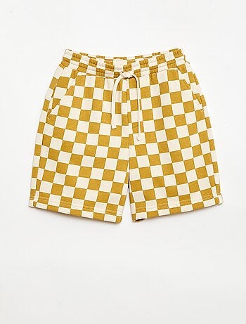 Bermudas em French Terry com padrão
