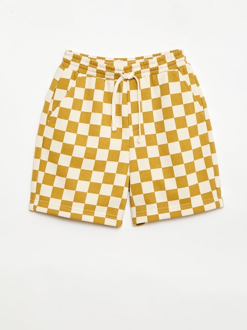 Bermudas em French Terry com padrão - Kiabi