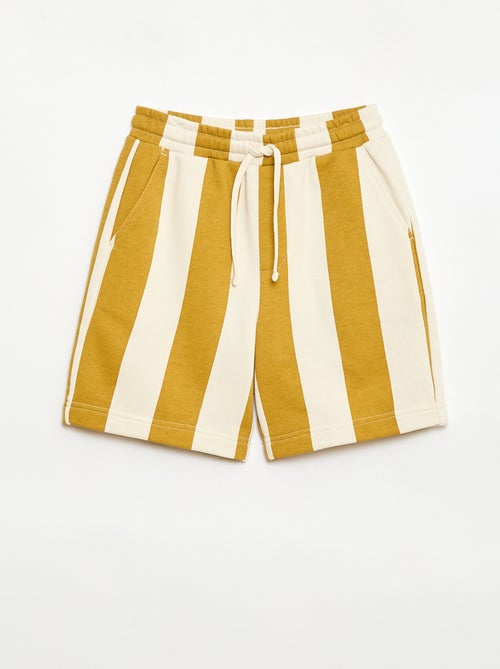 Bermudas em French Terry com padrão - Kiabi