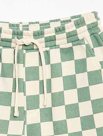 Bermudas em French Terry com padrão
