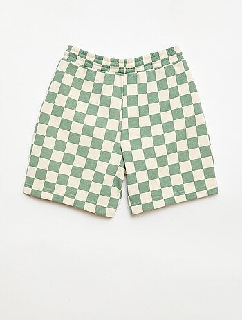 Bermudas em French Terry com padrão