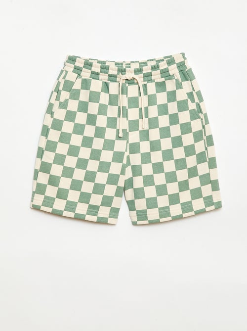 Bermudas em French Terry com padrão - Kiabi