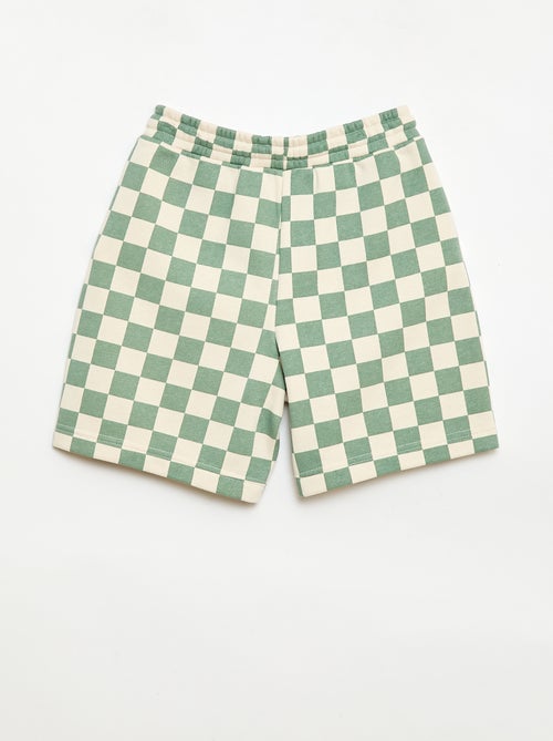 Bermudas em French Terry com padrão - Kiabi