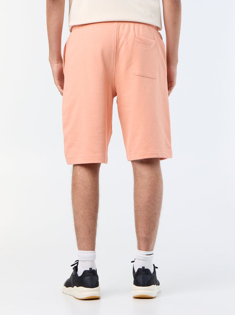 Bermudas em French Terry Laranja - Kiabi