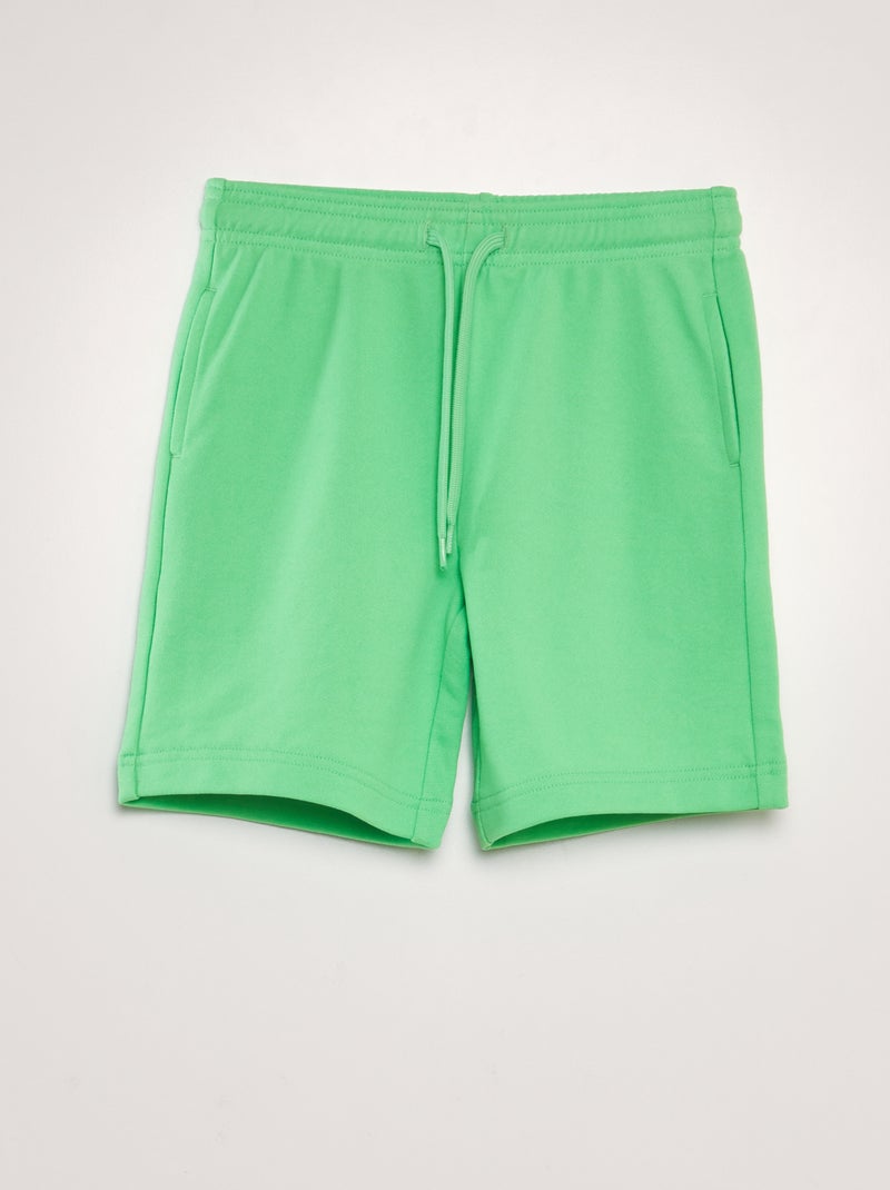 Bermudas em french terry VERDE - Kiabi