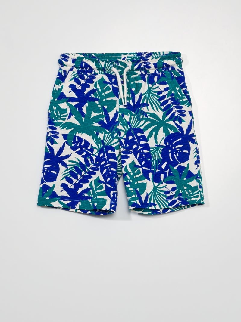 Bermudas em jersey estampadas BRANCO - Kiabi