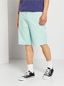 Bermudas em linho e algodão - Kiabi