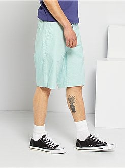 Bermudas em linho e algodão - Kiabi