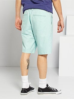 Bermudas em linho e algodão - Kiabi