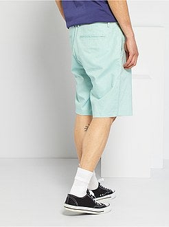 Bermudas em linho e algodão - Kiabi