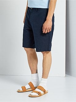 Bermudas em linho e algodão - Kiabi