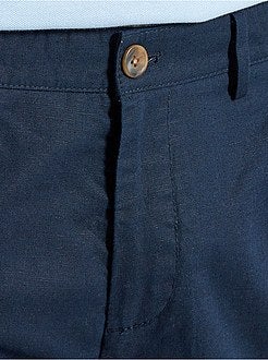 Bermudas em linho e algodão - Kiabi