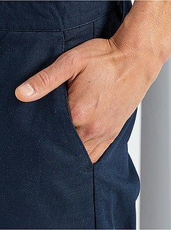 Bermudas em linho e algodão - Kiabi