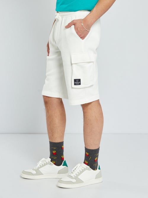 Bermudas em moletão - 4 bolsos - Kiabi