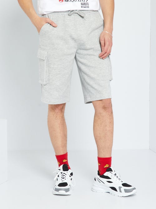 Bermudas em moletão - 4 bolsos - Kiabi