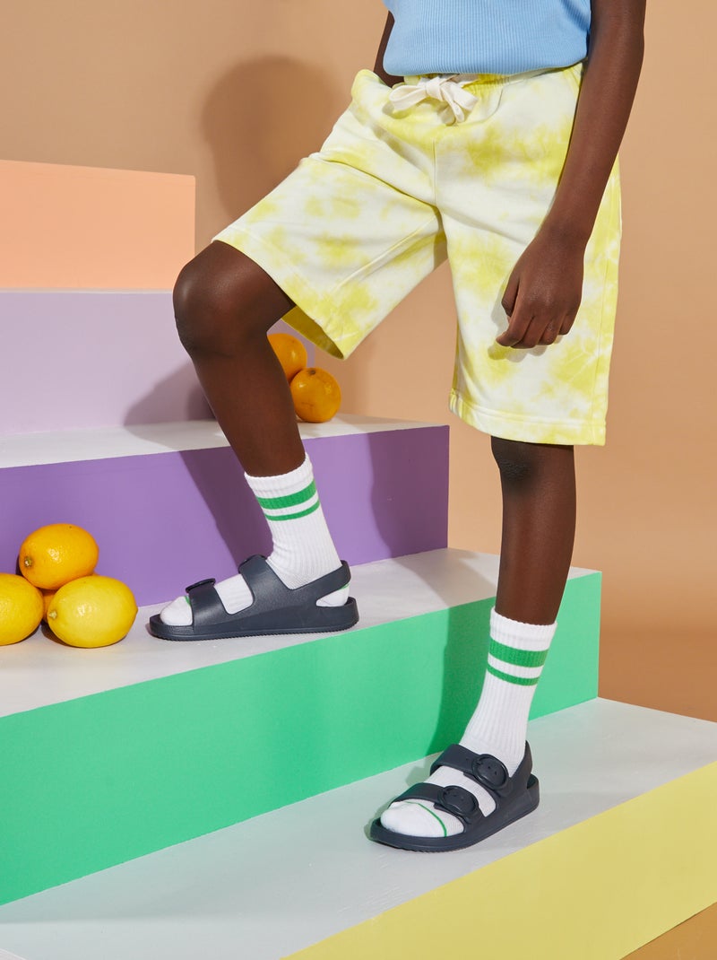 Bermudas em moletão AMARELO - Kiabi